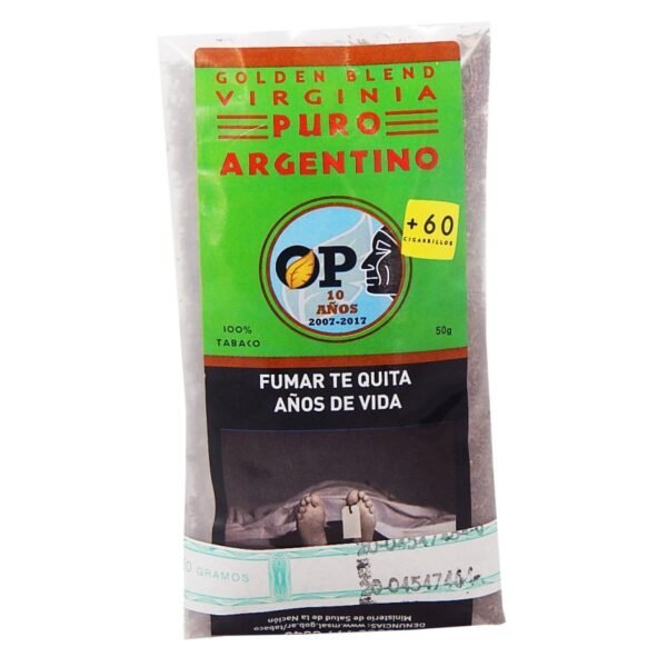 TABACO PARA ARMAR PURO ARGENTINO VIRGINIA x50gr